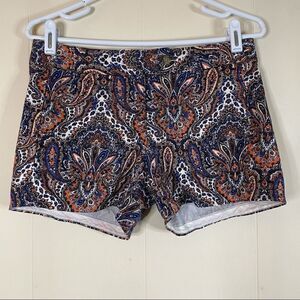 J. Crew Factory Paisley Shorts